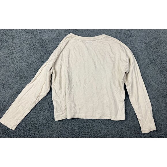 Gymboree Girls Long Sleeve Deer Print Top Size M Cotton Beige - Picture 2 of 7